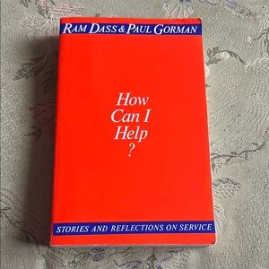 🧿How Can I Help? by Ram Dass & Paul Gorman - Red Paperback🧿